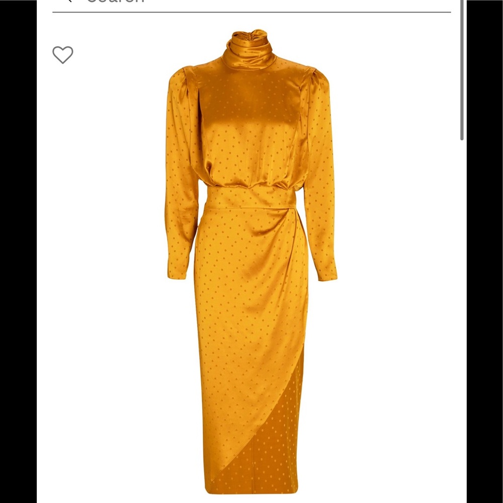NOT FOR SALE!!!! RESERVED! NWT RONNY KOBO Blake High Neck Satin Midi Dress